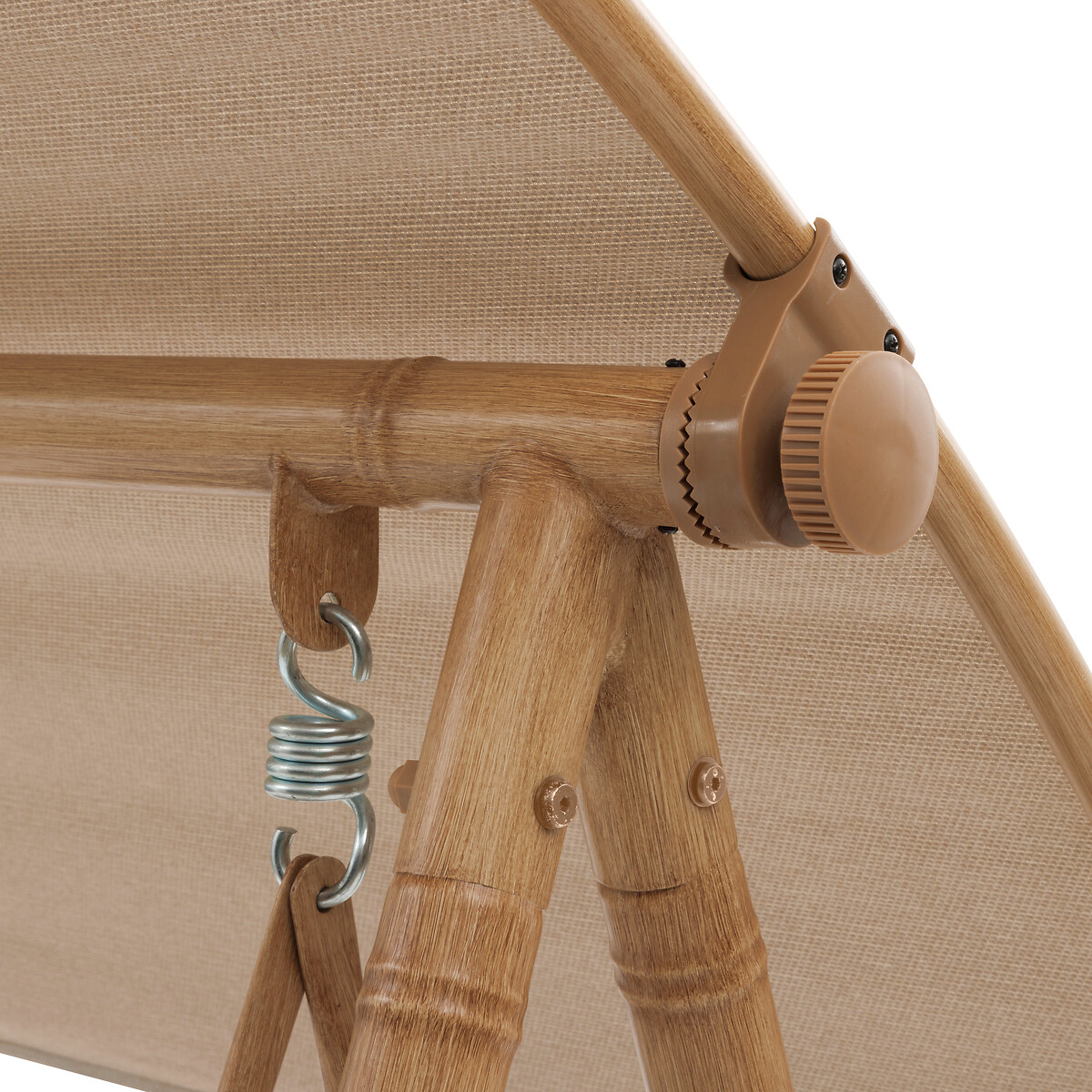 Columpio BAROE de acero efecto madera 2 plazas