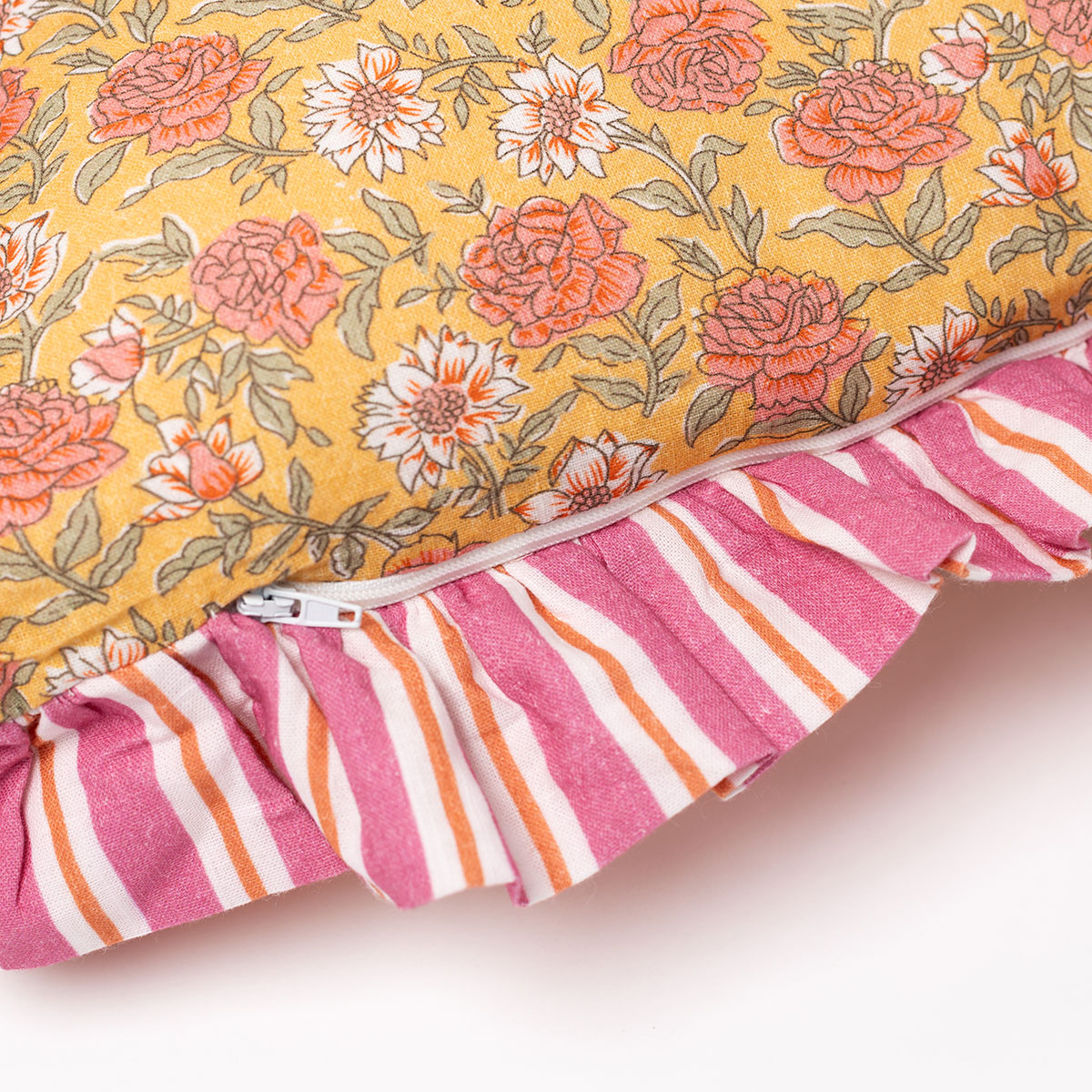 Almohada Yucatán Con Rosas 45x45cm