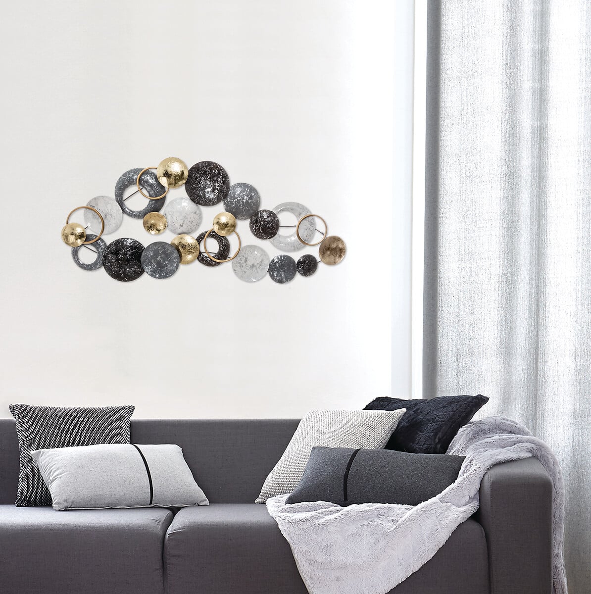 Tela Decorativa Em Metal