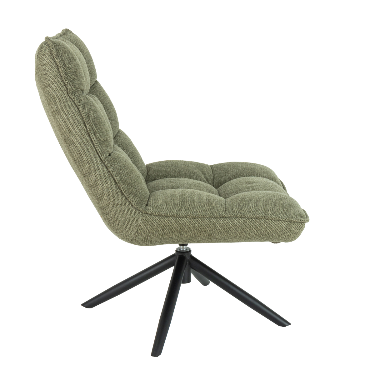 Butaca Giratória Mel De Tejido Verde