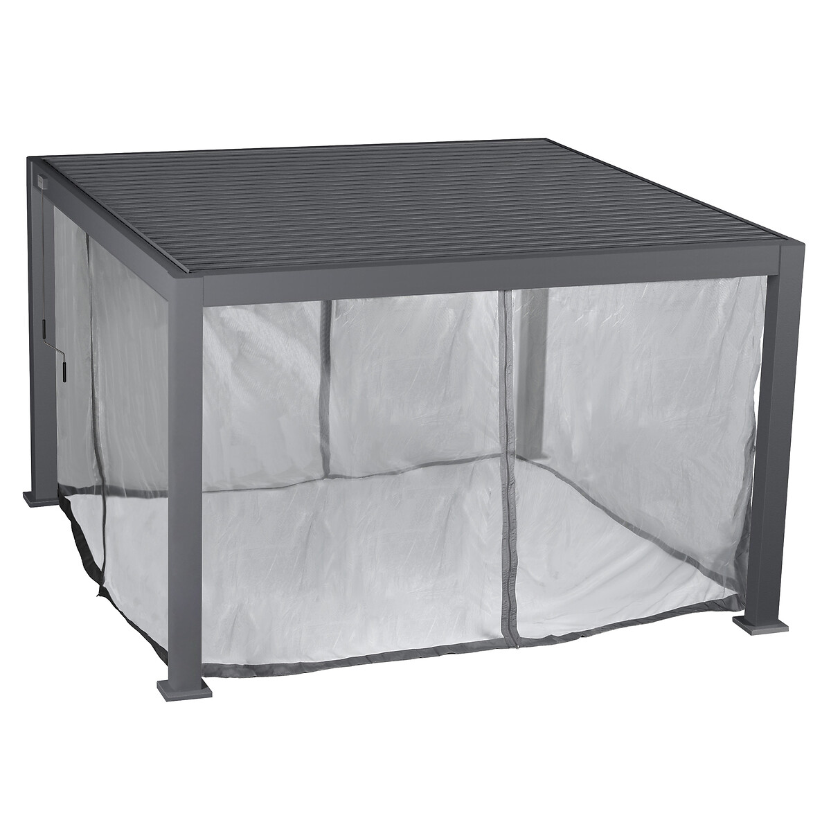 Cortinas+Mosquiteras para pérgola ÉVORA gris