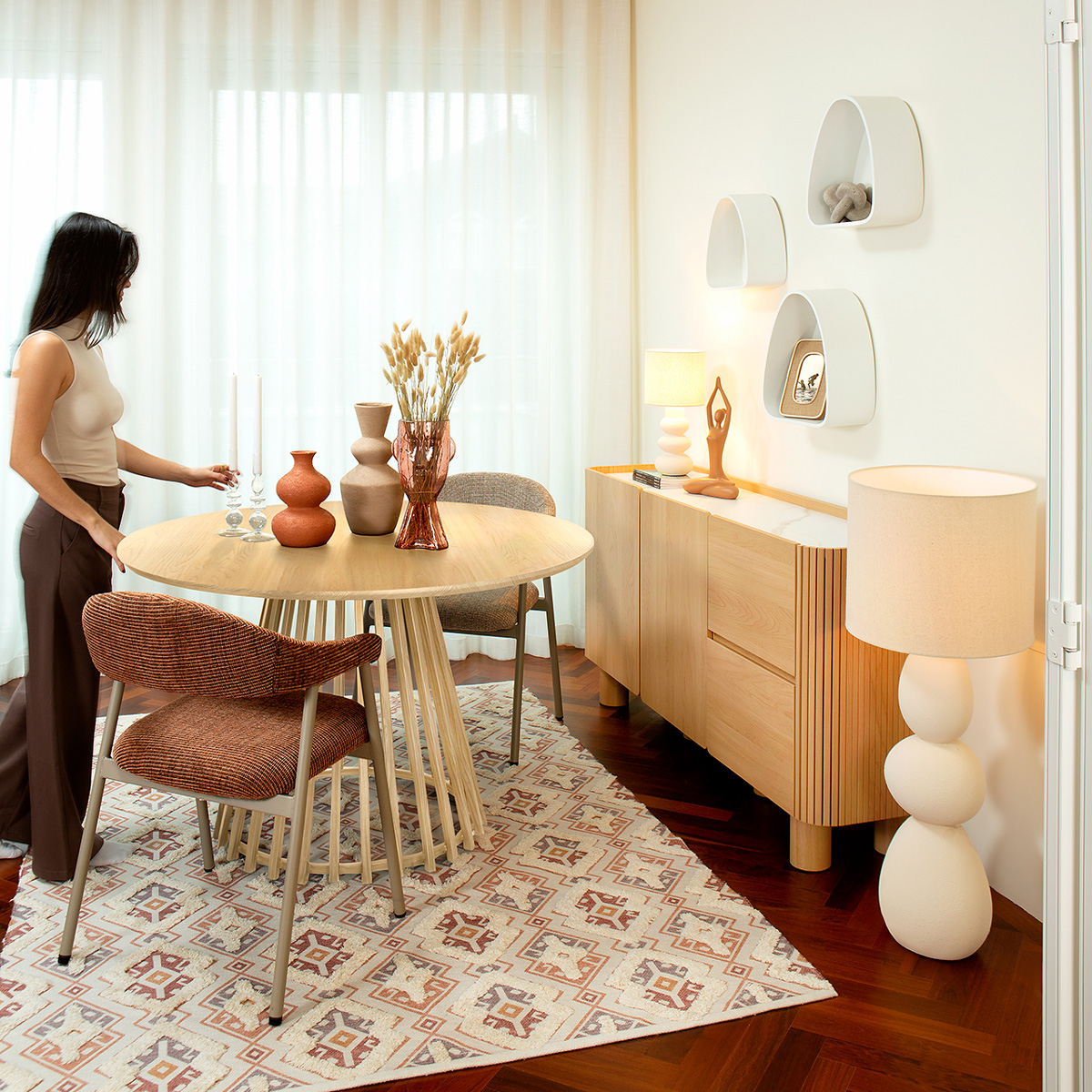 Sill&oacute;n MELILLA terracota