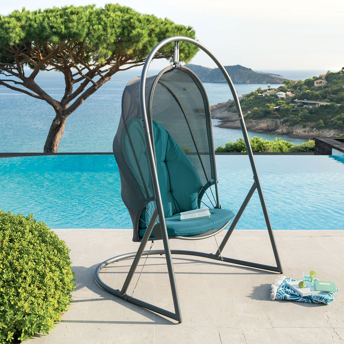Columpio Pacha Azul 150x120x188Cm