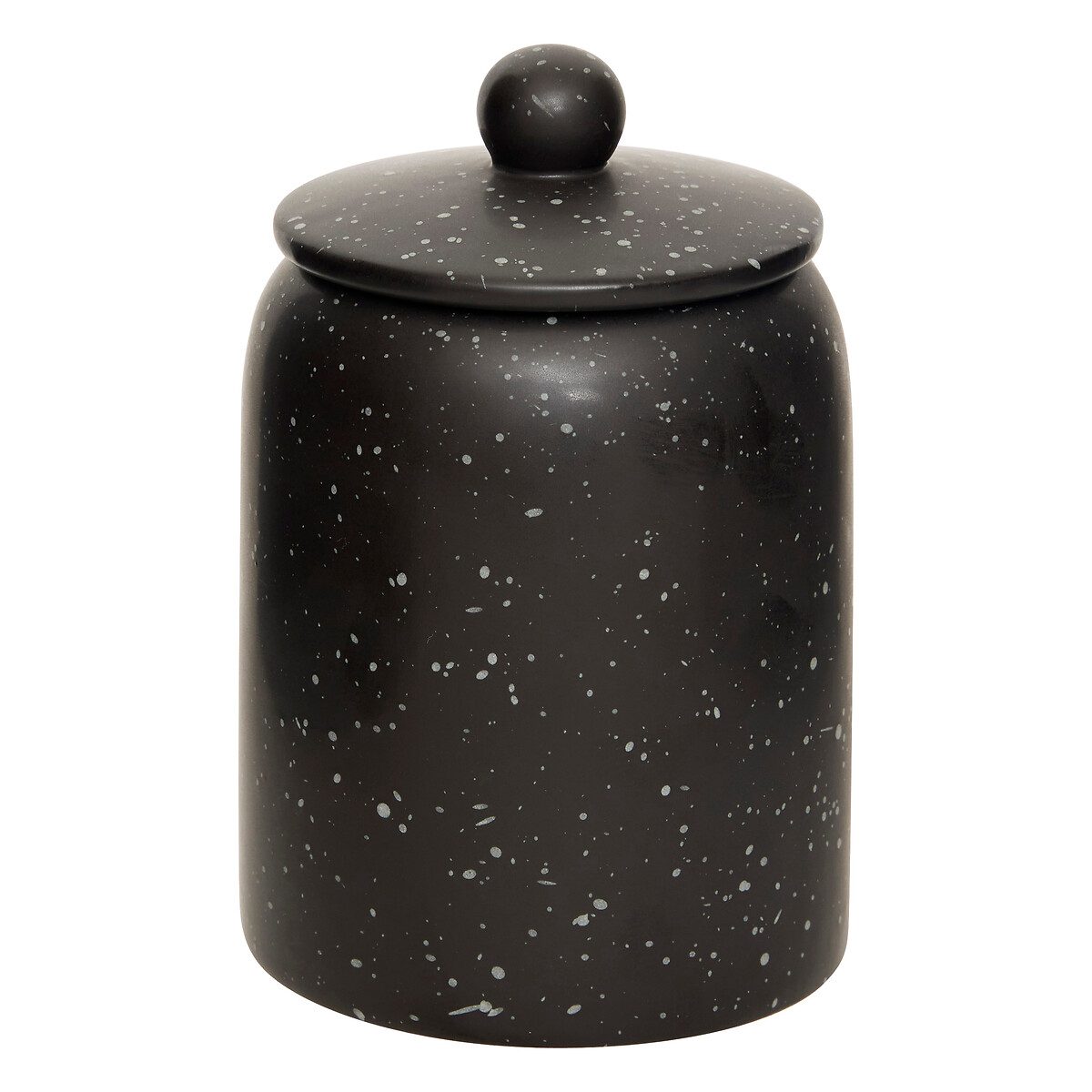 Tarro decorativo WONJ negro 15x10cm