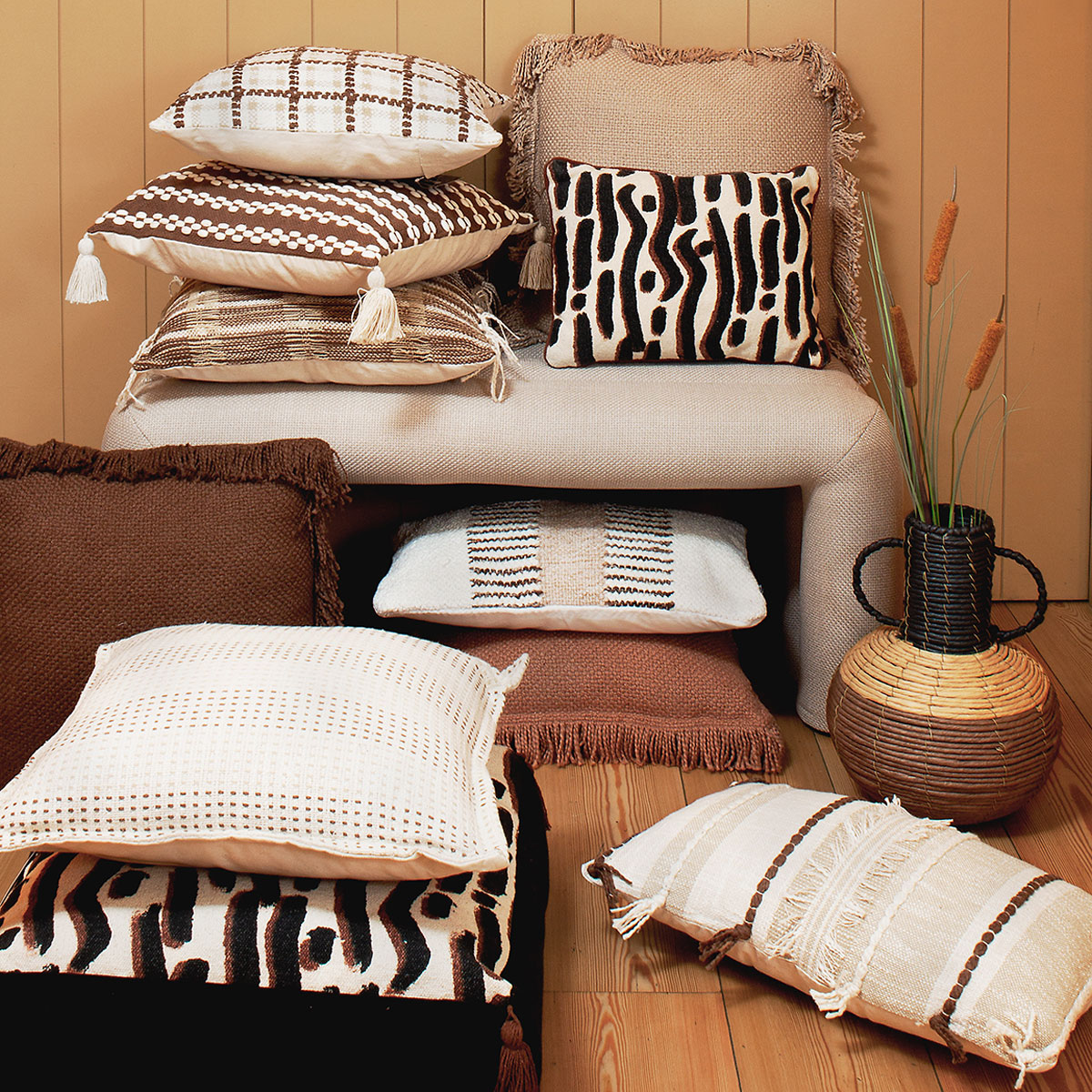 Cojin de suelo WONJA multicolor 48x48x14cm 