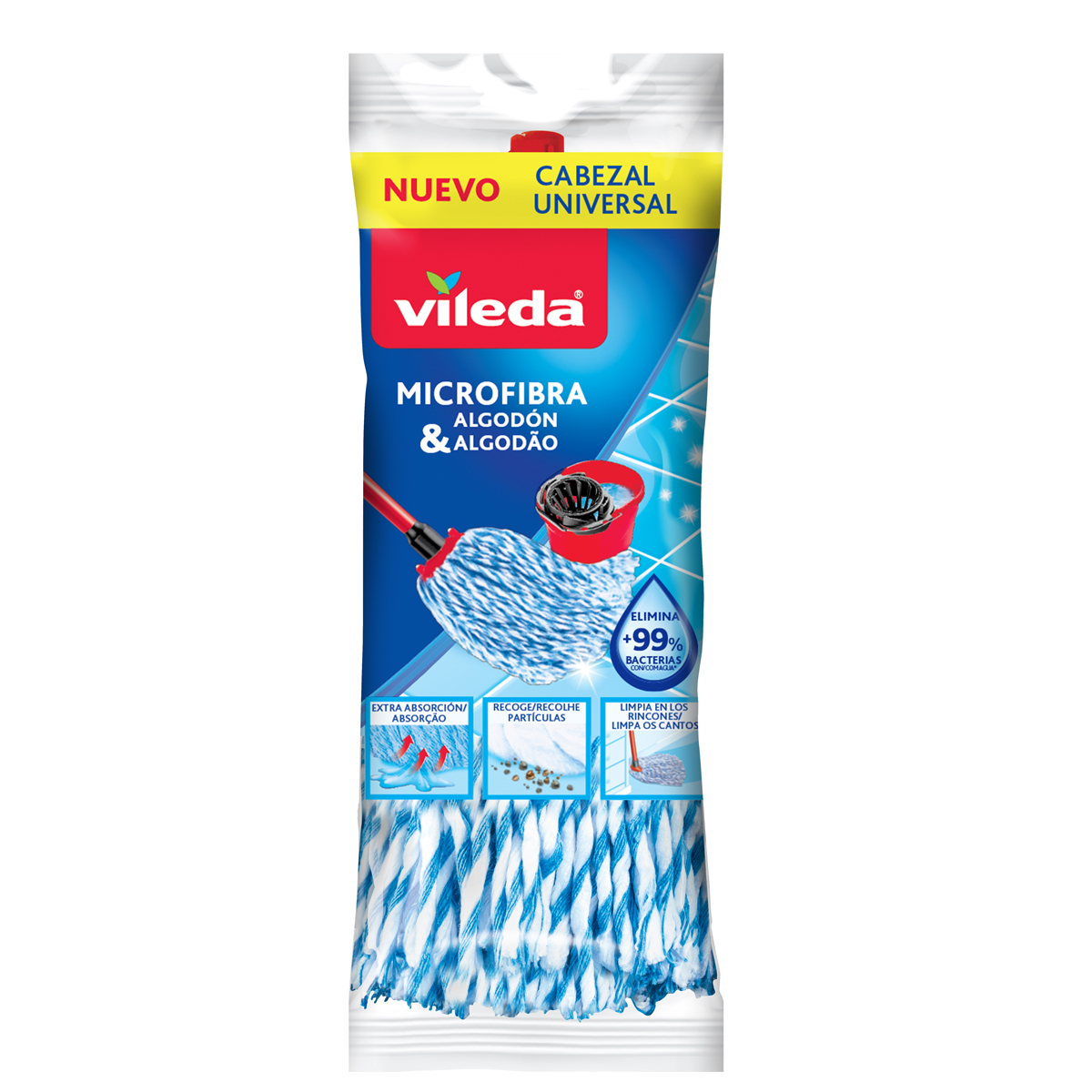 Recarga Esfregona Azul