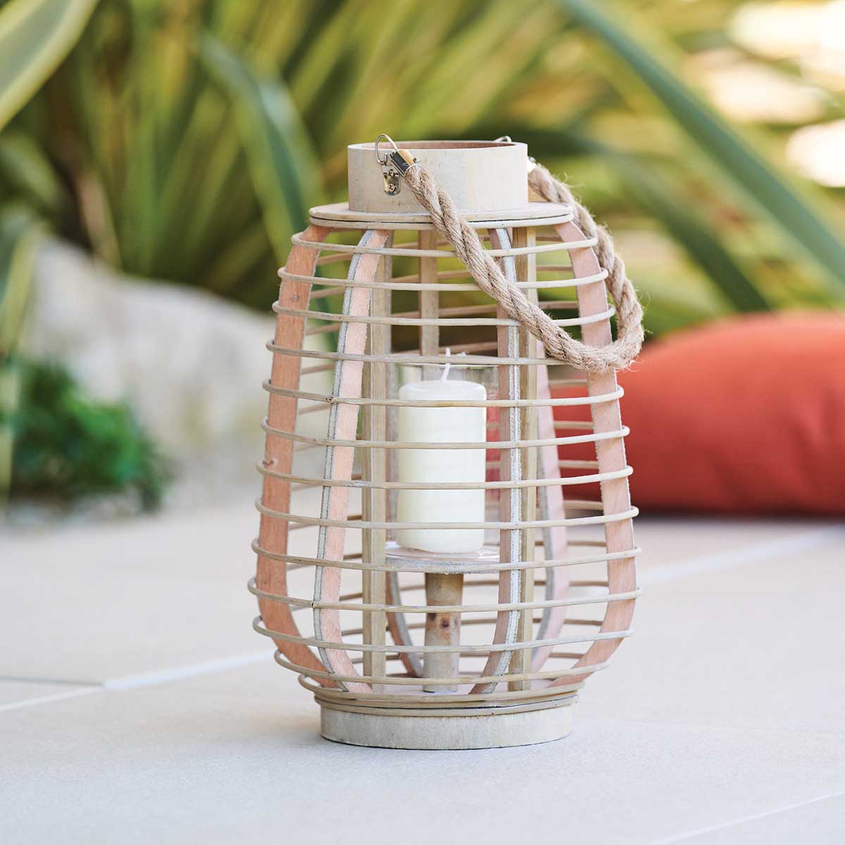 Farol De Rat&aacute;n 22x33Cm