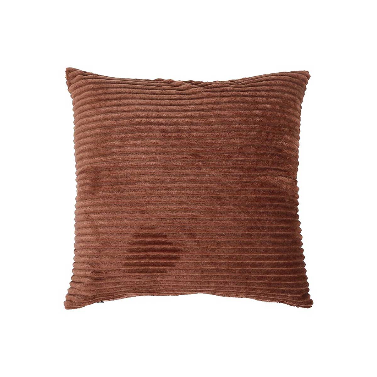 Cojín ARUM rayas marrón 38x38cm