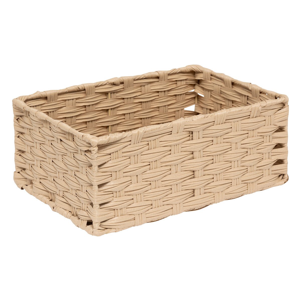 Conjunto de 3 cestas altas TRESSE beige