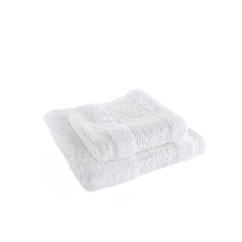 Set de 2 toallas de ba&ntilde;o NUR blanco
