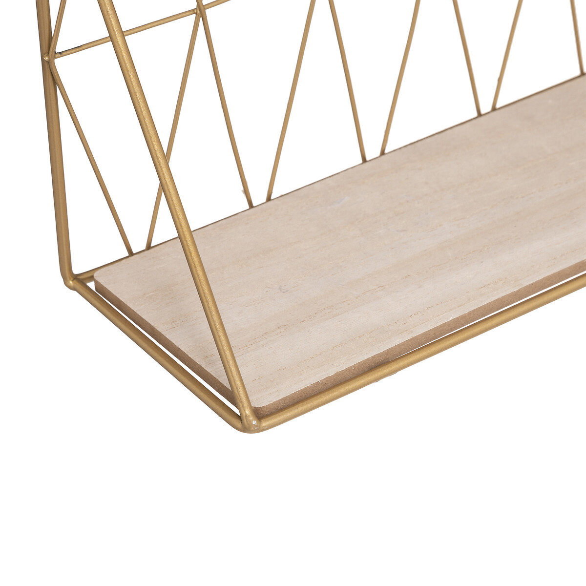 Prateleira De Parede Dourada 48x12x20cm