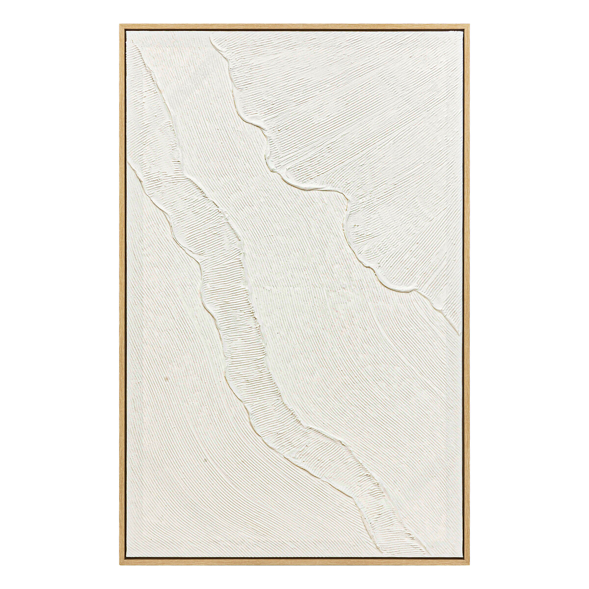 Cuadro decorativo KOHANA con relieve blanco