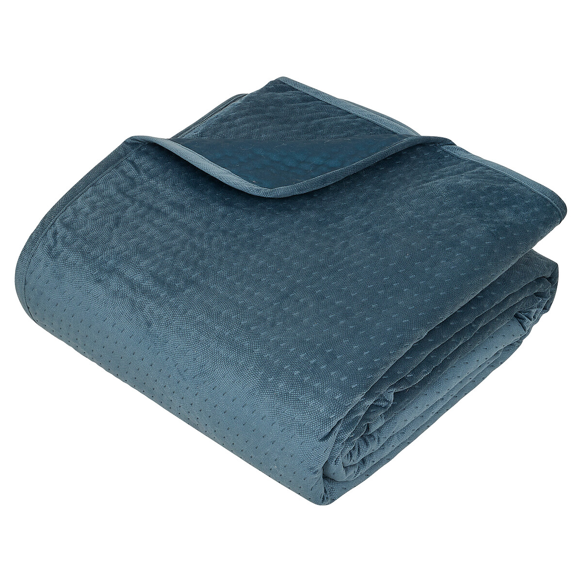 Colcha y 2 fundas de almohada LILOU azul 240x260cm