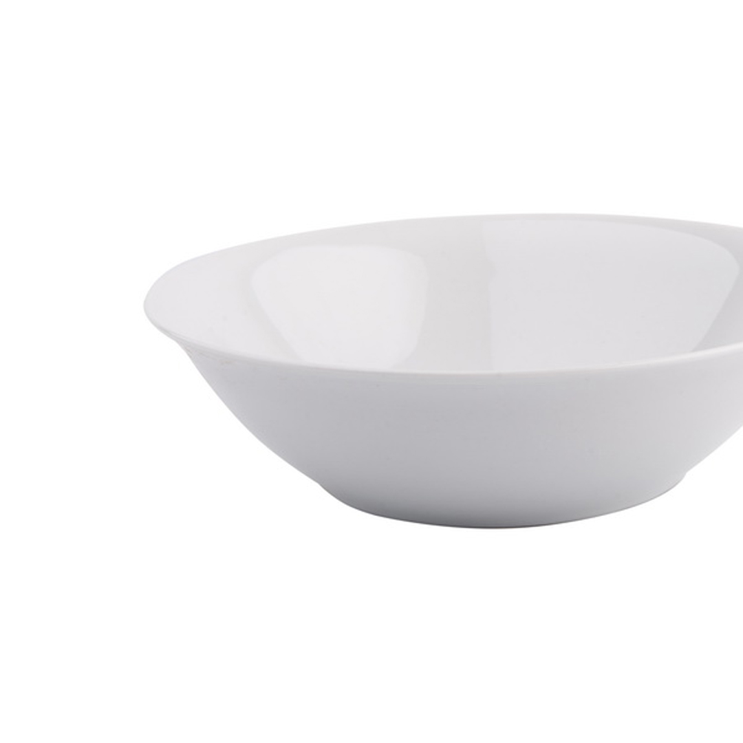 Ensaladera GIZ blanca de cerámica 23cm