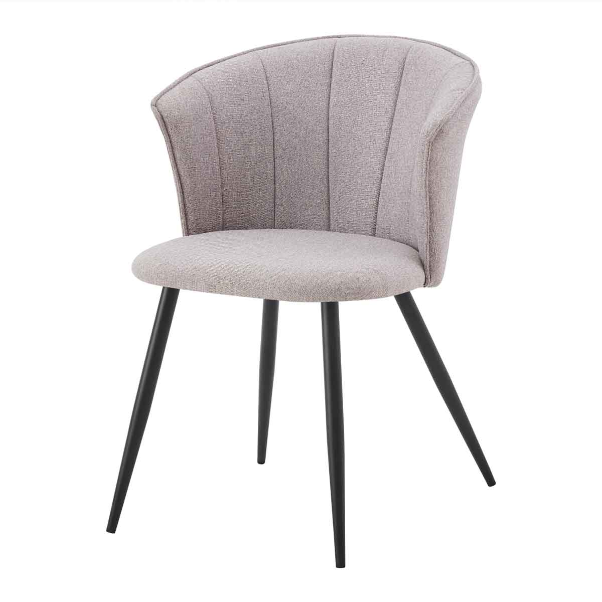 Silla LOLA taupe de tejido