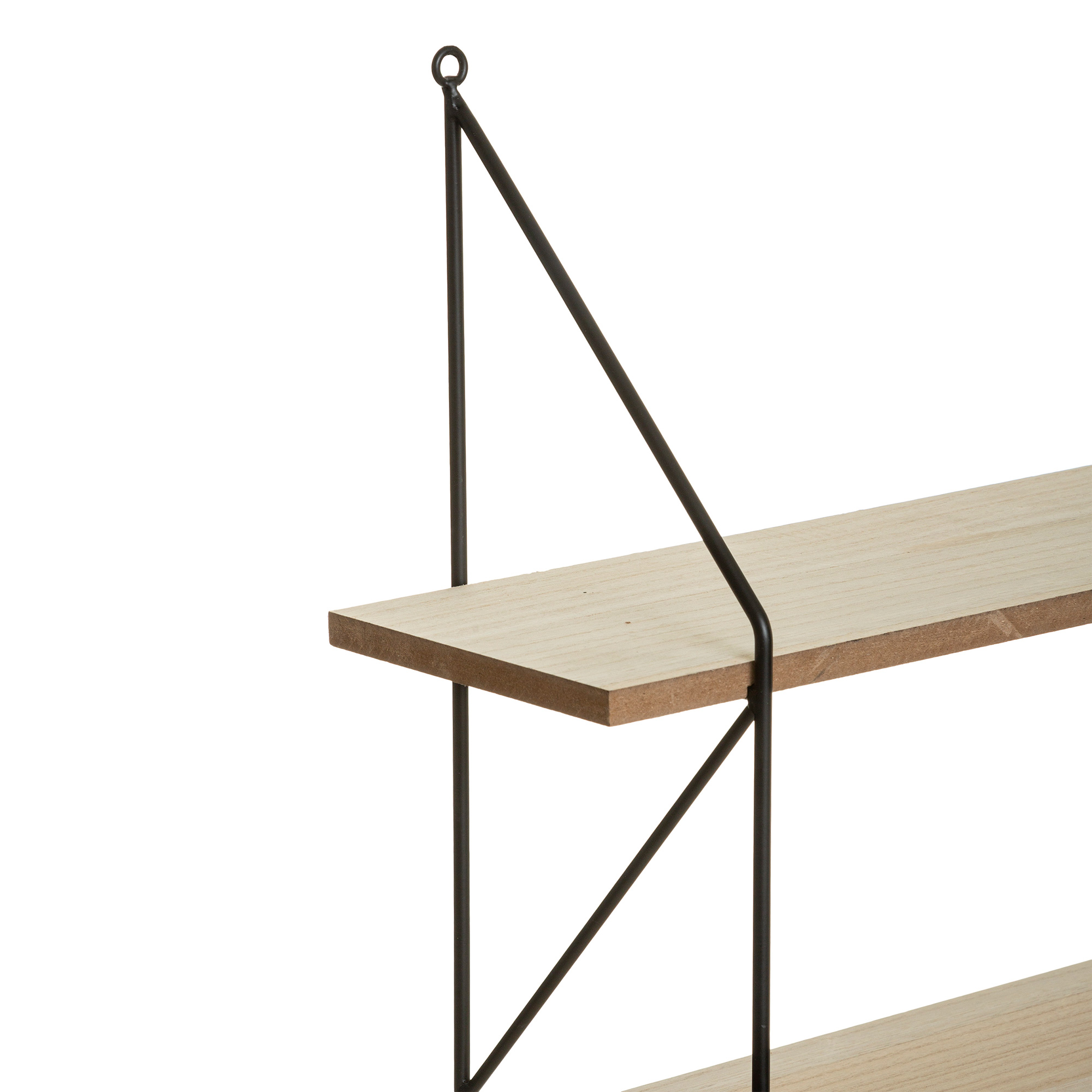 Estante De Pared Metal/Mdf Beige 60x80Cm