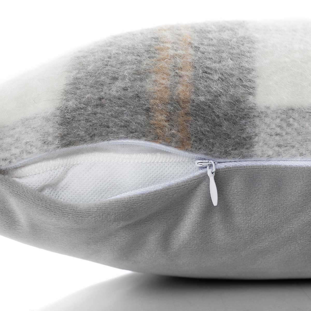 Cojín Gresy Cuadrados Gris 30x50cm