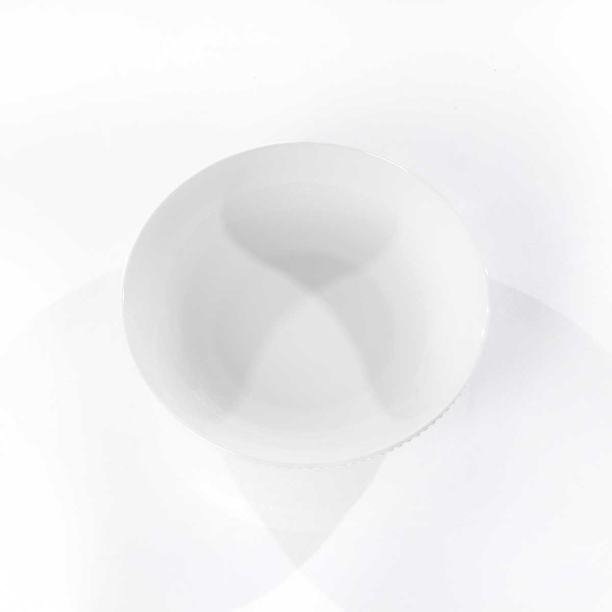 Plato hondo AMELIE blanco 23cm