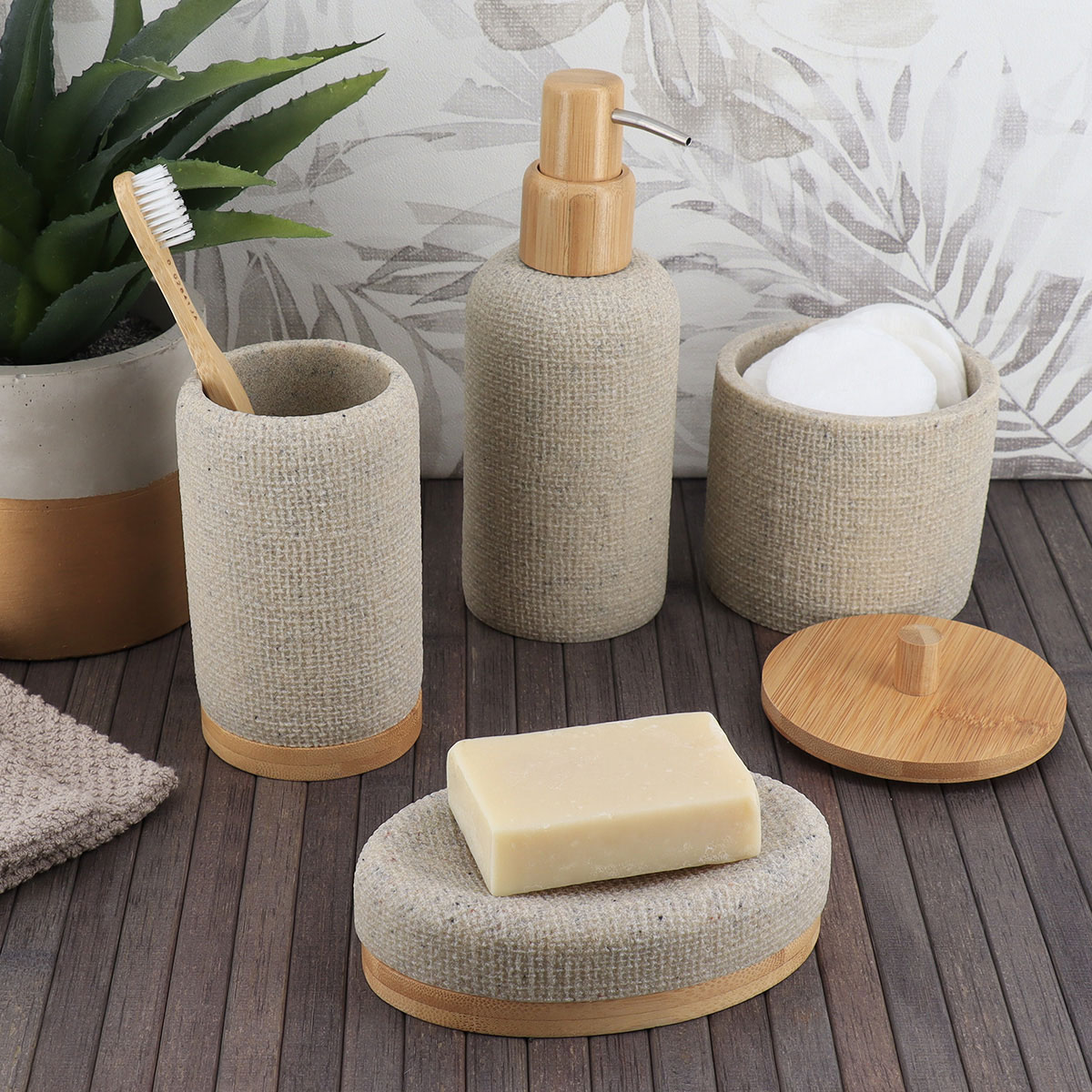 Vaso de lavabo efecto malla natural