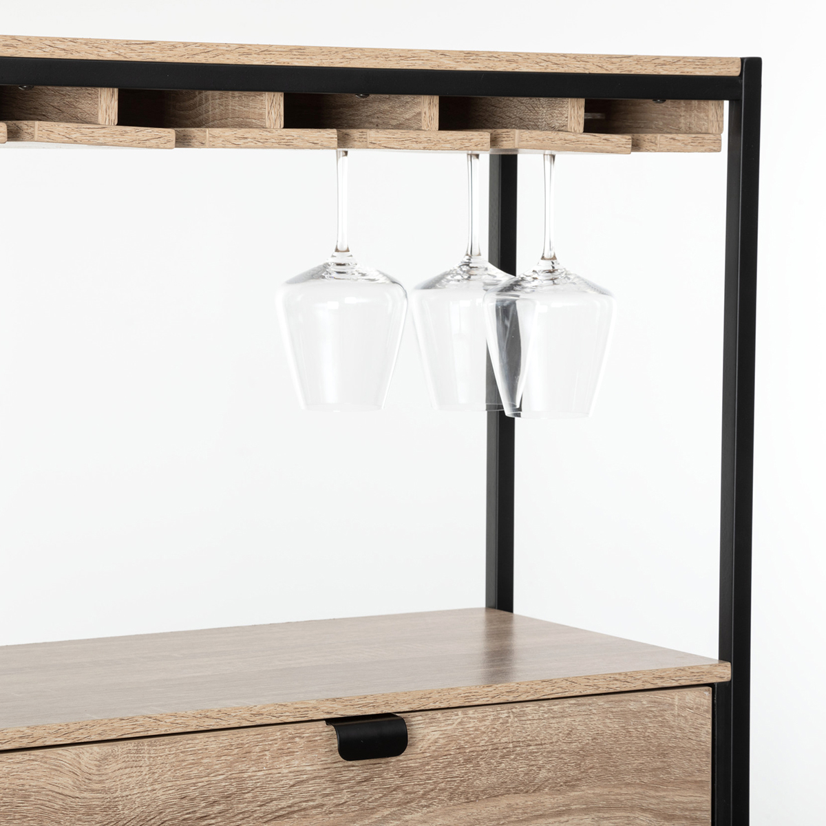 Mueble bar ALIAJ de mdf con botellero