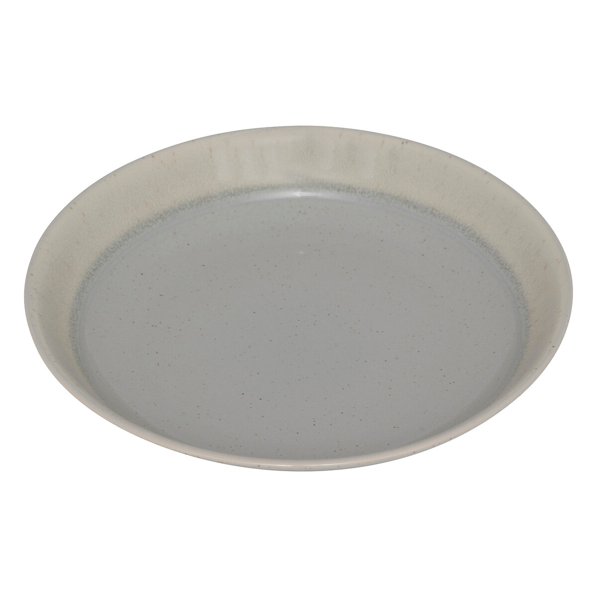 Plato hondo ANITA verde de cer&aacute;mica 20cm