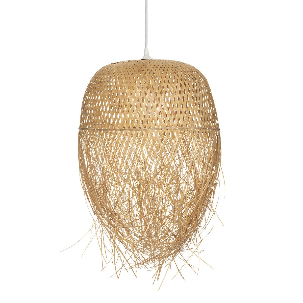 L&aacute;mpara De Techo Elis De Bamb&uacute; 40Cm