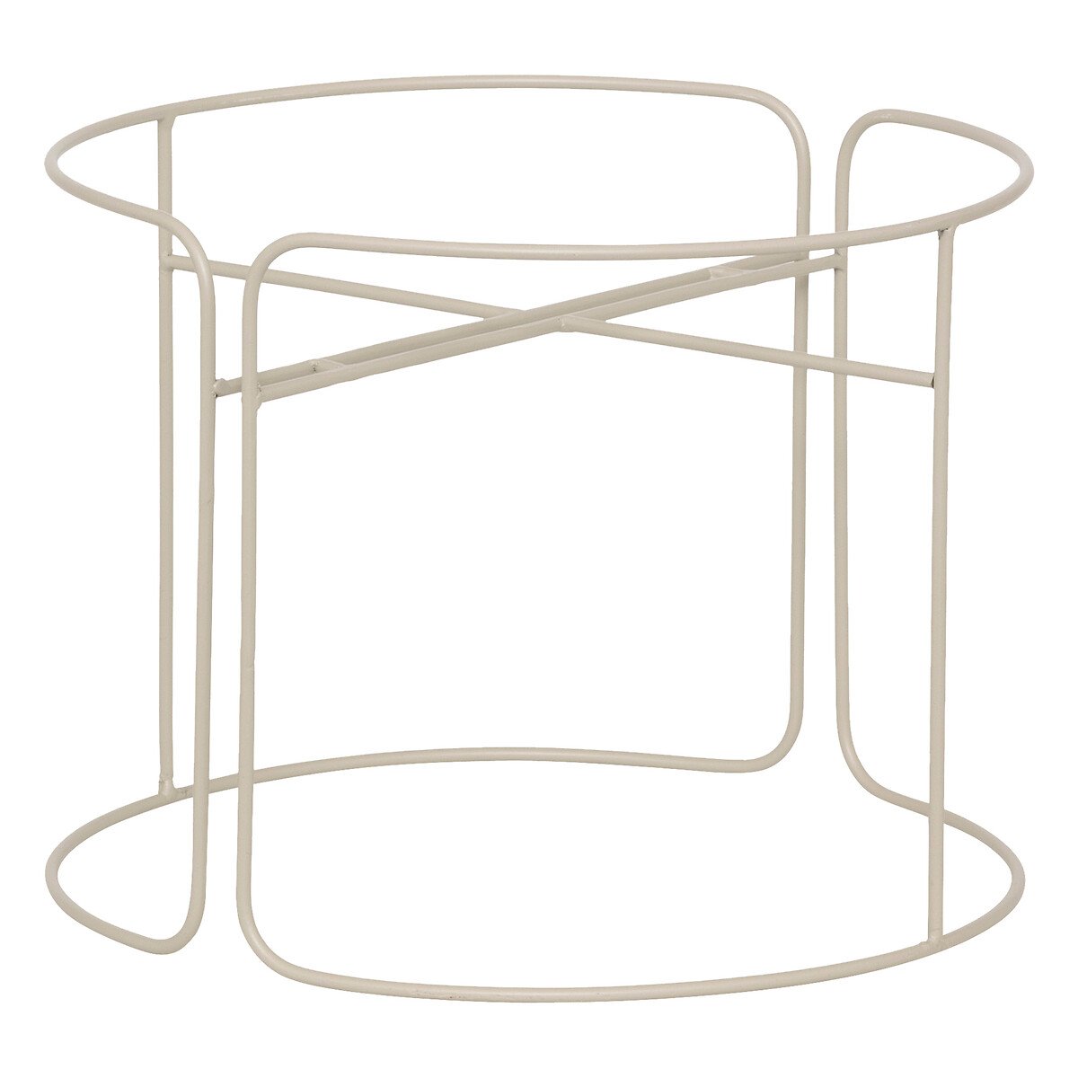 Macetero AZE de metal beige 44,3cm