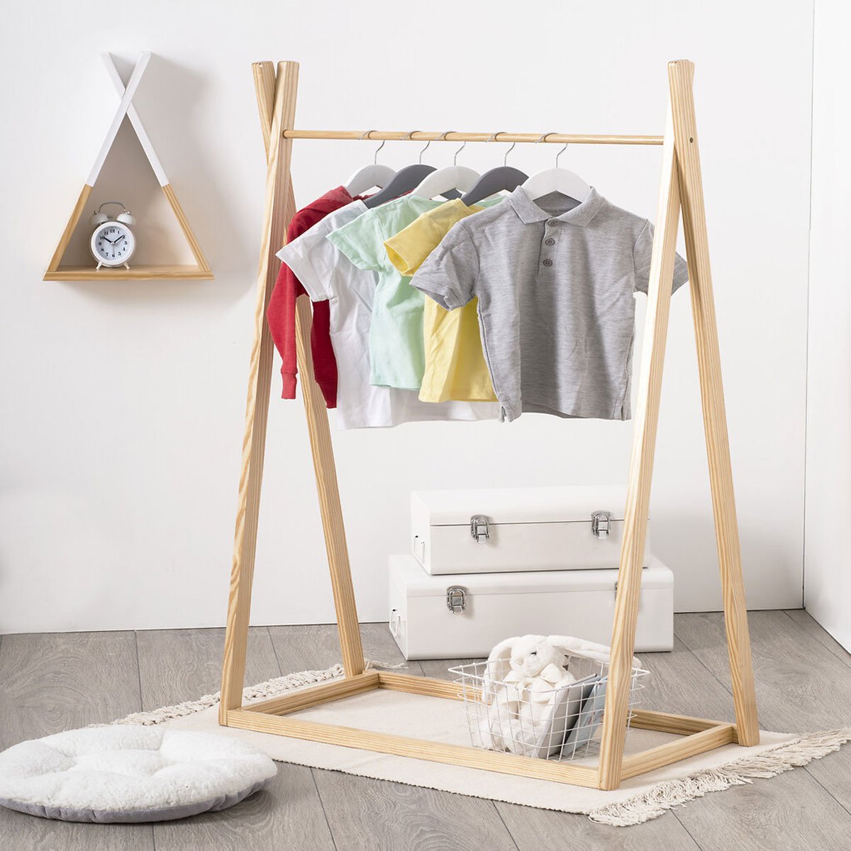 Perchero Tipi Kids De Pino 78x128x38Cm