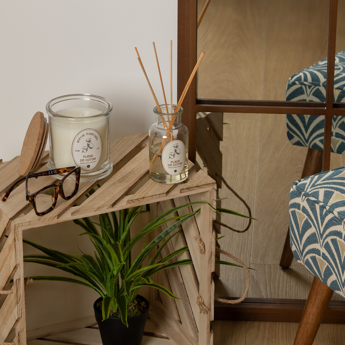 Ambientador mikado HAPO flor de algod&oacute;n 200ml