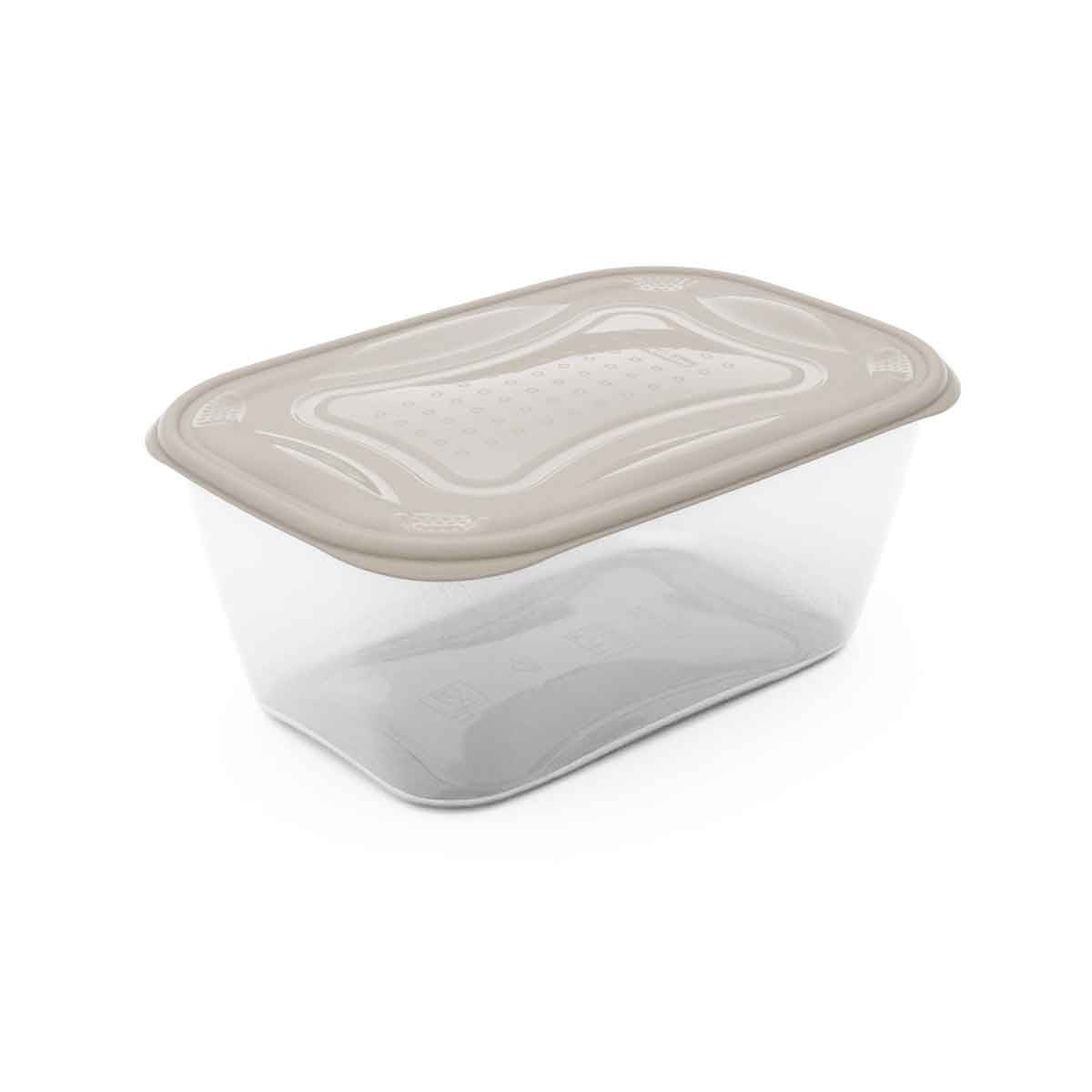 Caja rectangular PRACTICFRESH beige 3,2L