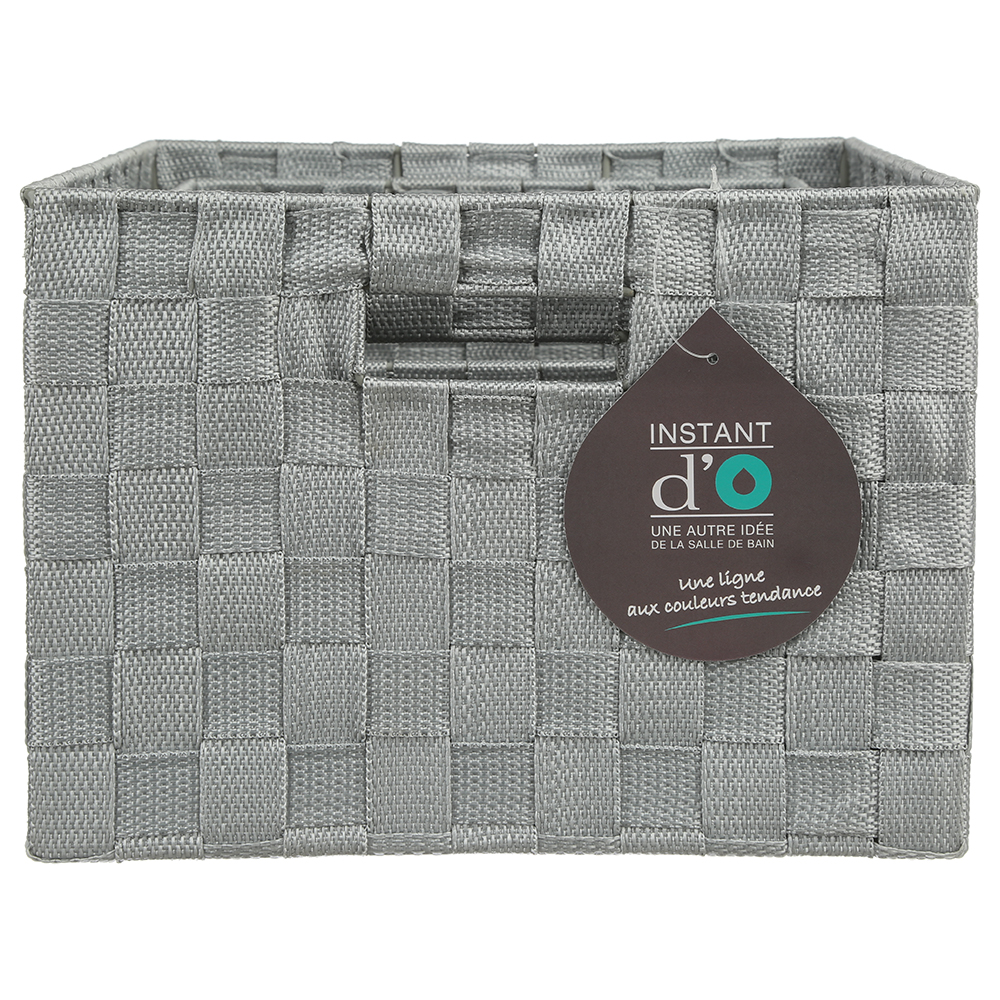 Cesta De Almacenaje Tamaño.1-2/4 Gris