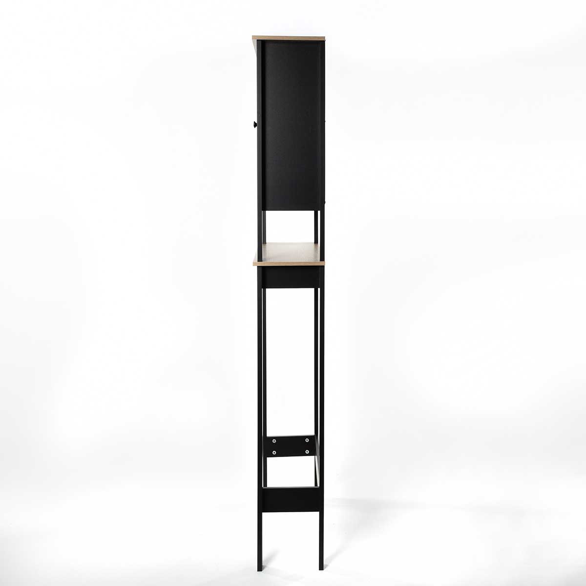 Mueble para baño wc ROMA negro y marrón 173cm
