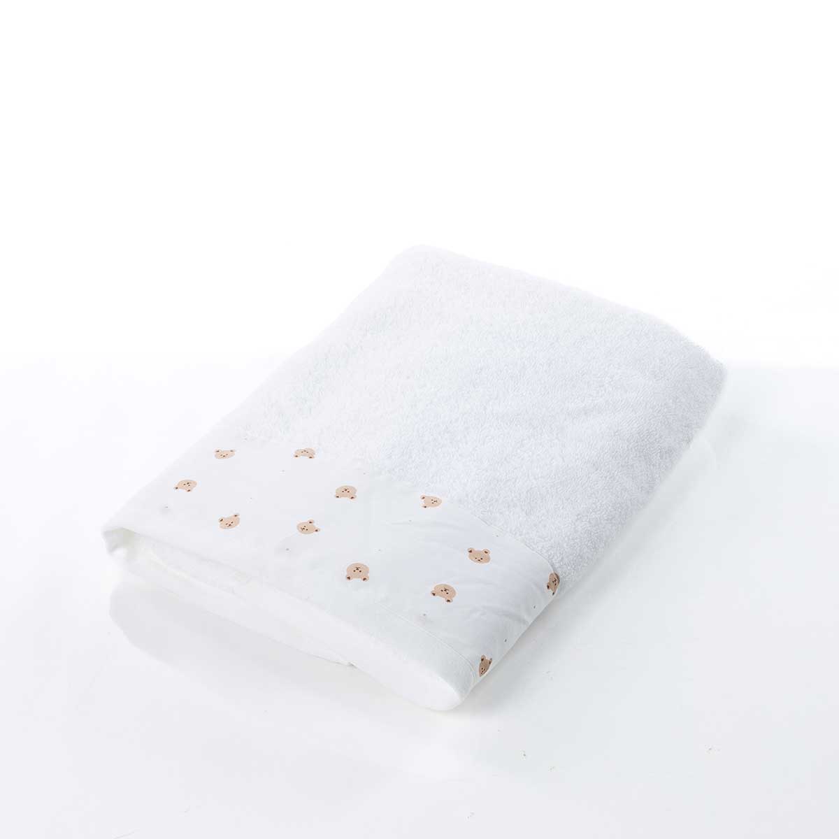 Toalla de baño blanca de algodón 70x140cm