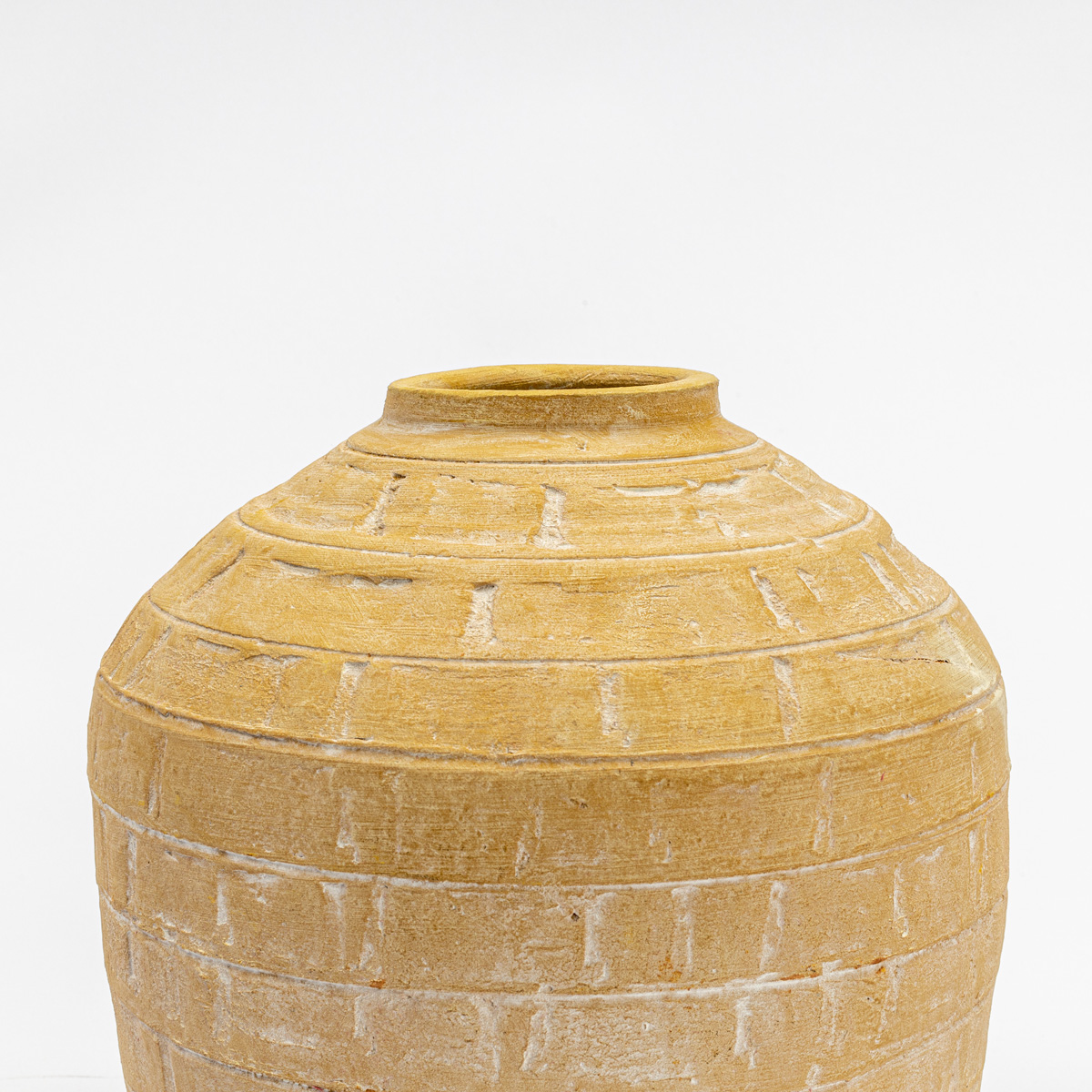 Pote Wind Oriental Amarelo 20cm