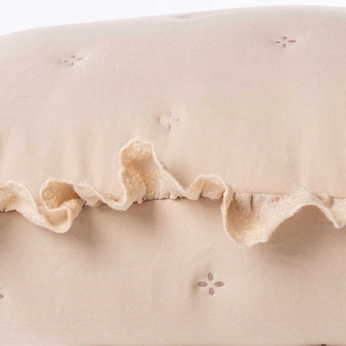 Cojín crudo AMALFI con encaje 45x60cm