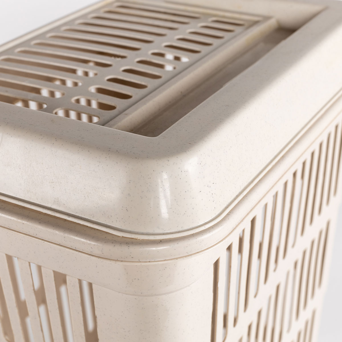Cesto para colada con tapa crema 40L