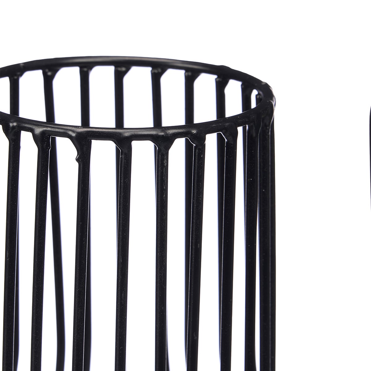 L&aacute;mpara de mesa negra de metal 38cm