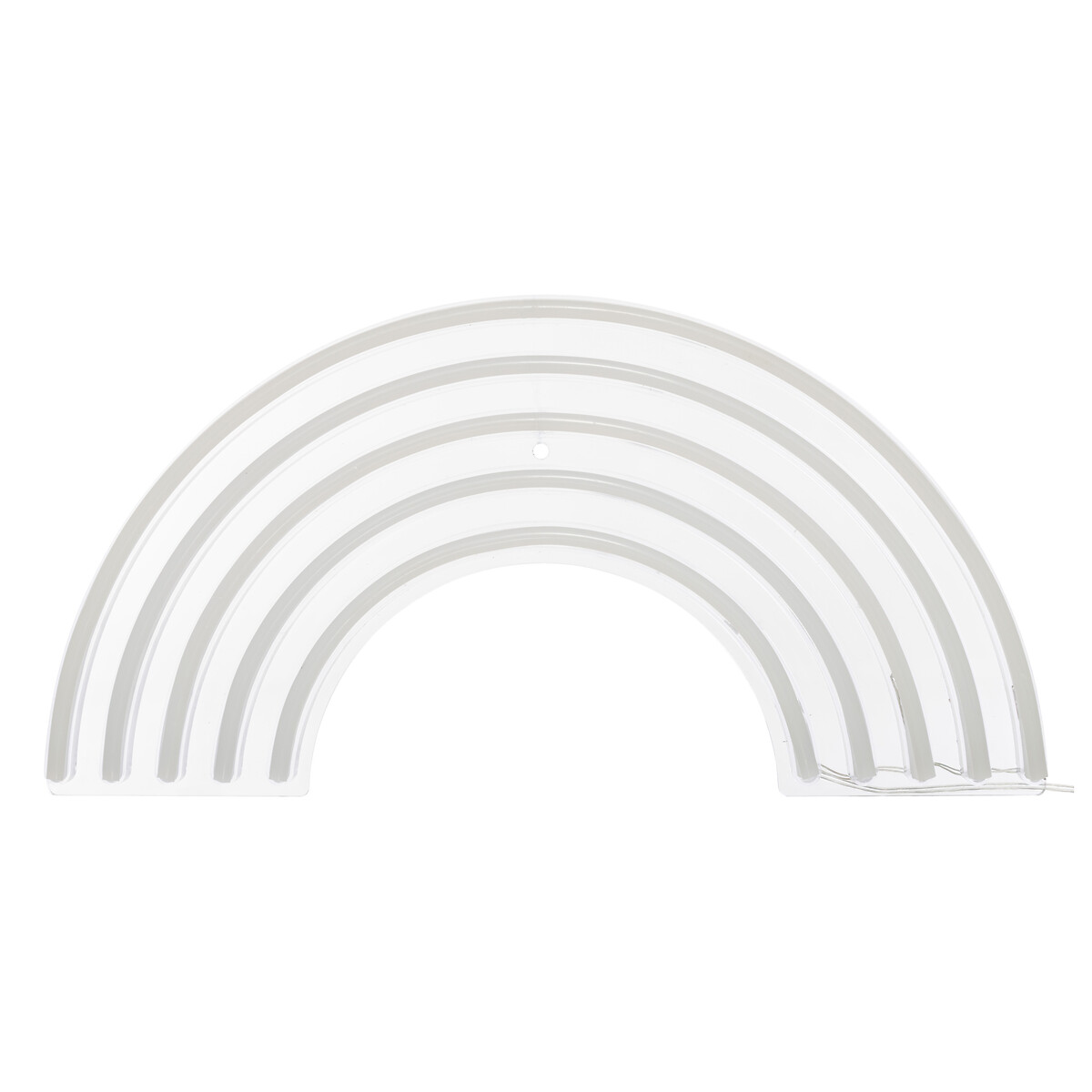 Decoración mural led neón arco iris