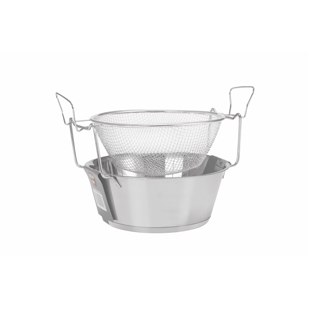 Freidora Inoxidable C/Asas 24Cm