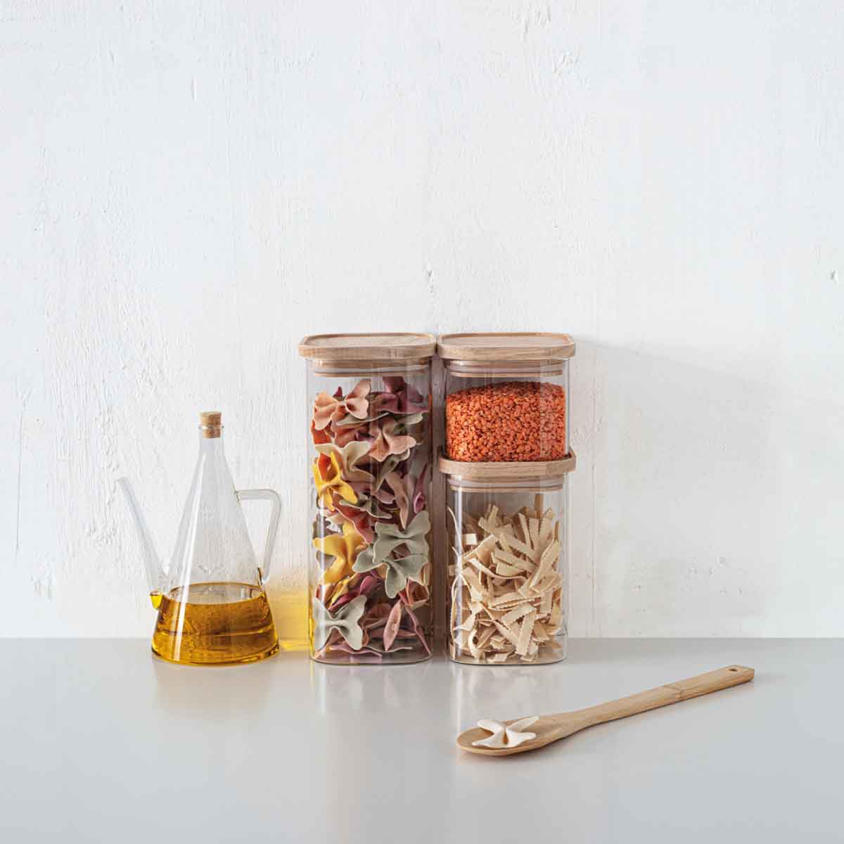 Juego 3 Tarros De Vidrio