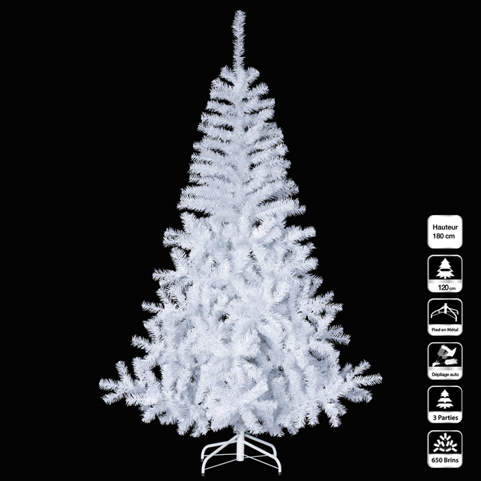 Árvore De Natal Elegant Branca 180cm