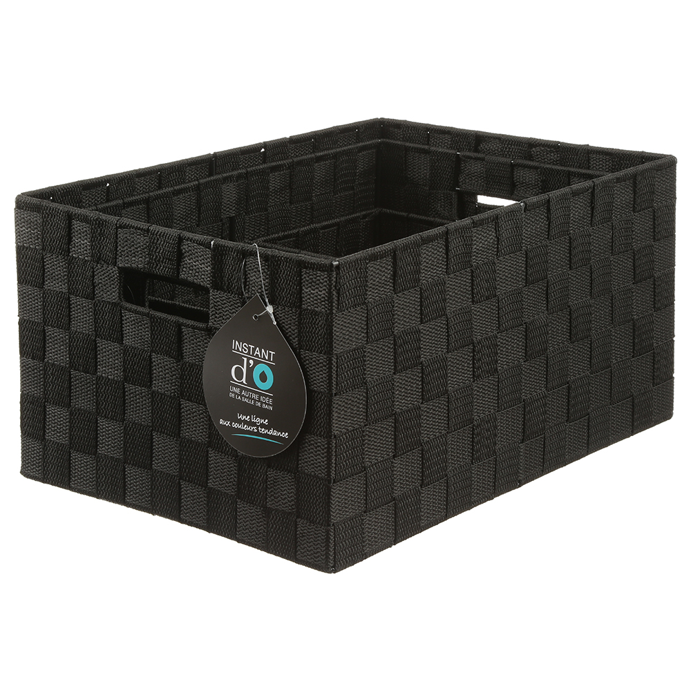 Cesta De Almacenaje Negro Tam.4/4 