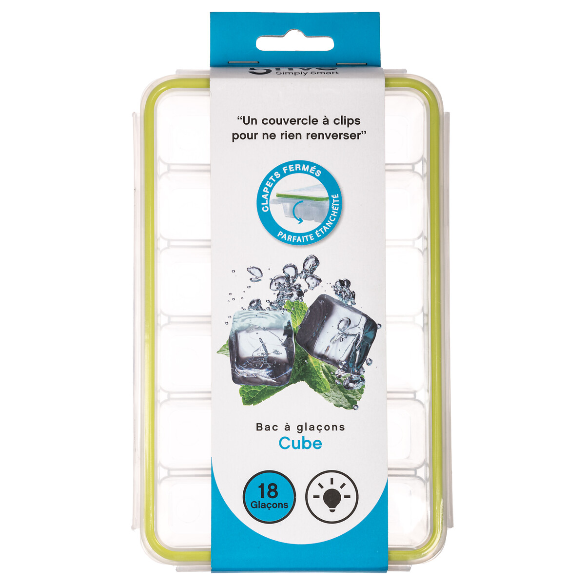 Molde De Cubitos De Hielo Con Tapa