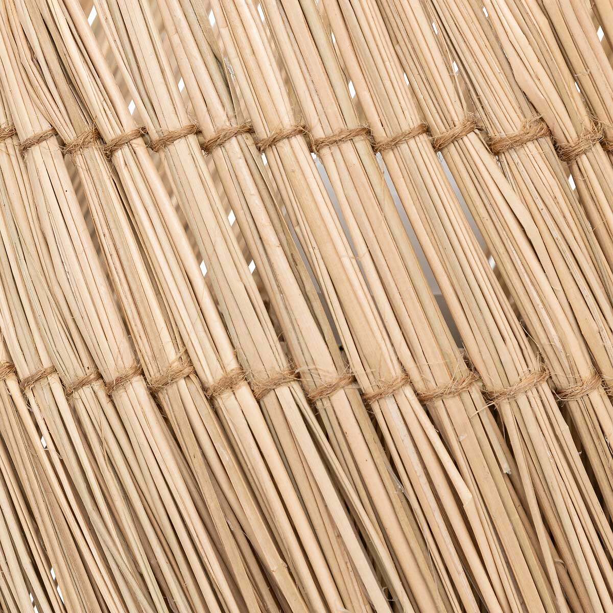 Lámpara De Mesa De Rafia Beige Yoni