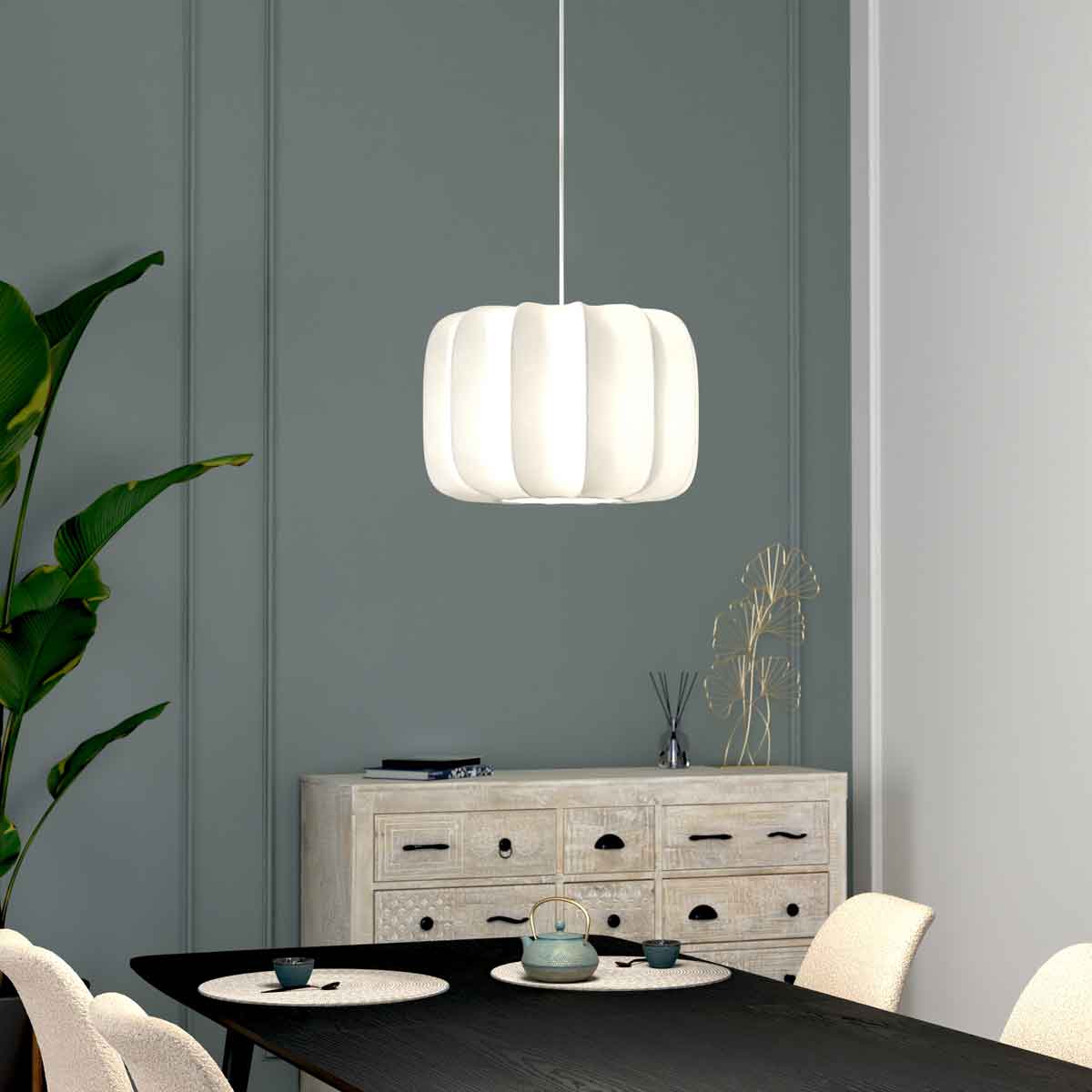 Lámpara de techo TOBIE blanco 112cm