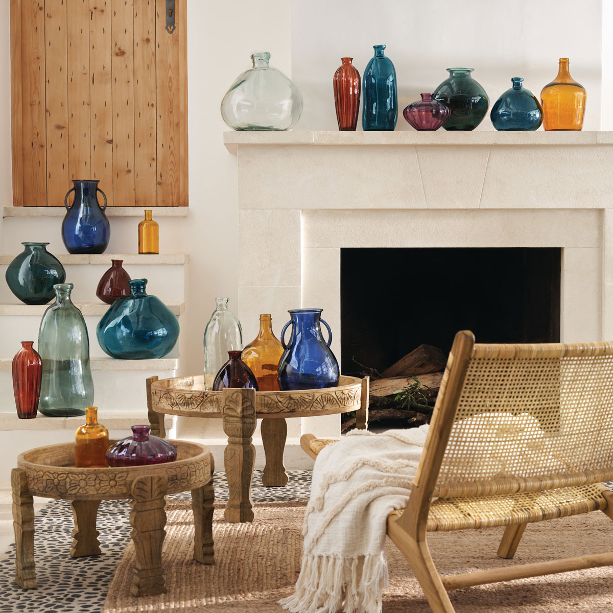 Jarra De Vidro Reciclado Verde 51cm