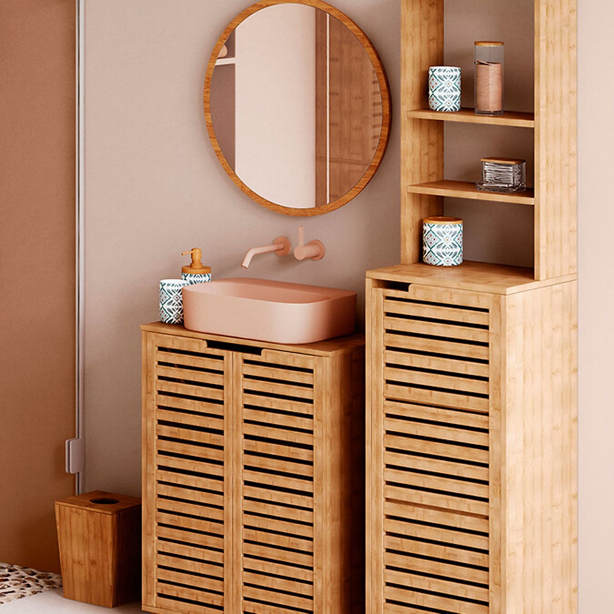 Cubo WC bamb&uacute; TERRE INCO 6L