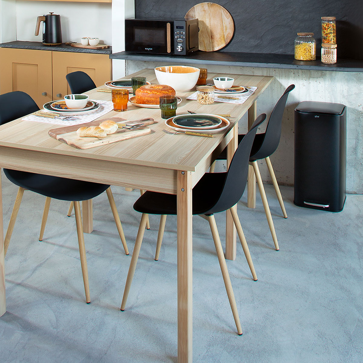 Mesa De Cozinha Extensível Em MDF 180cm