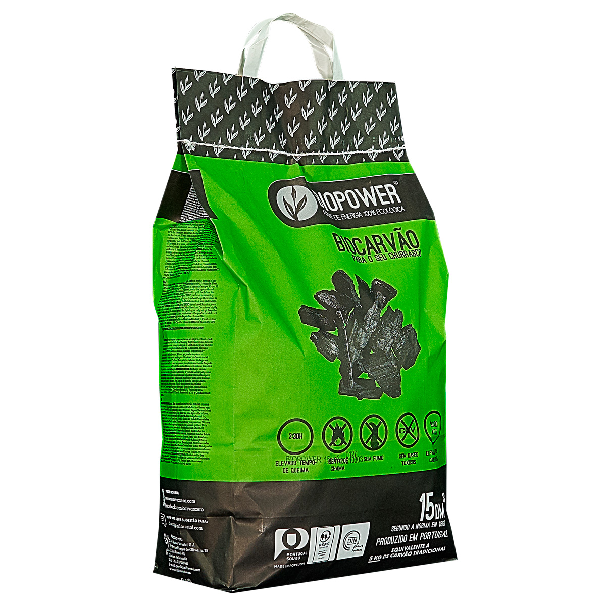 Bolsa De Carbón Ecológico Biopower 15Dm3