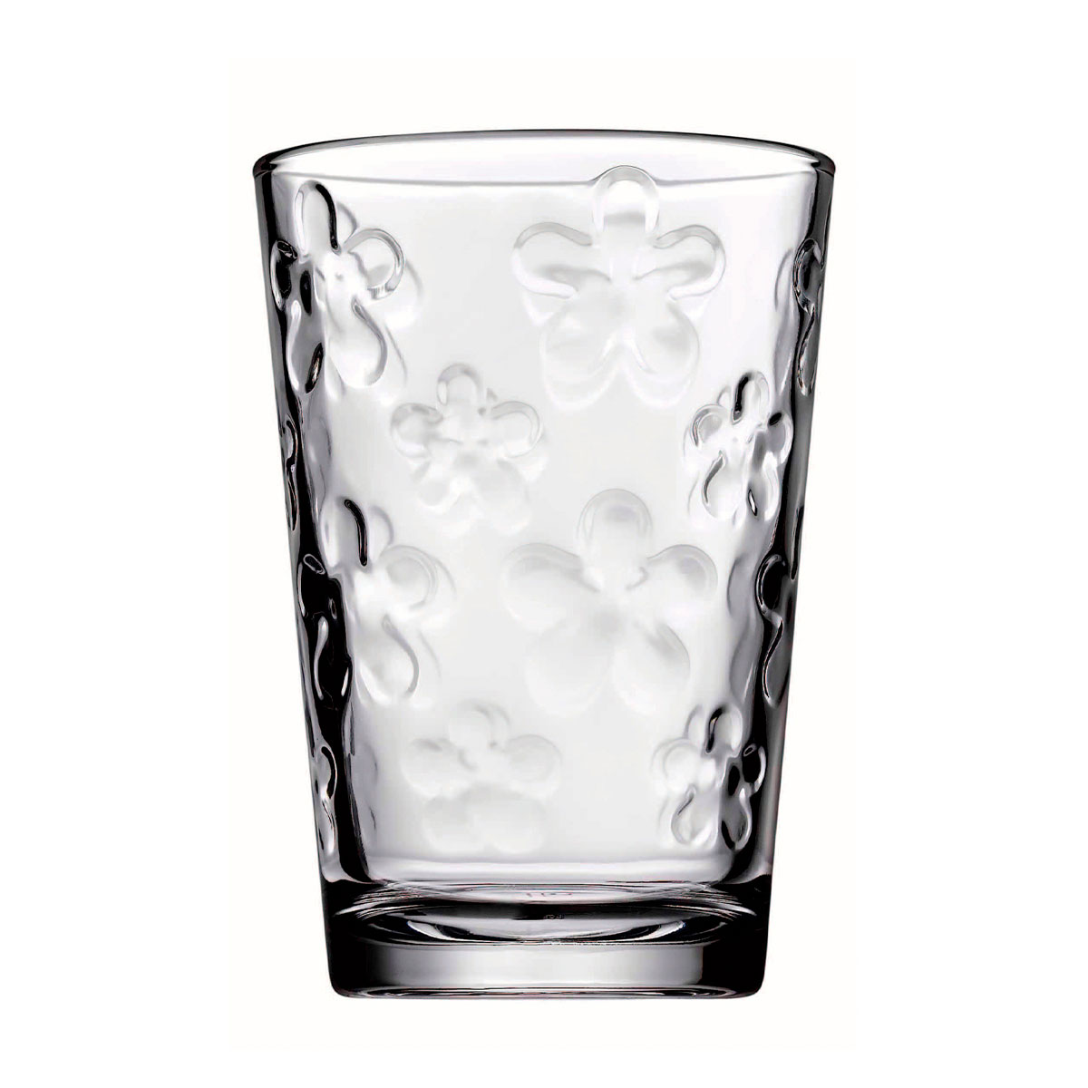 Set de 6 vasos de vidrio DAISY 205 ml